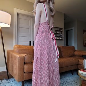 ‼️SOLD‼️ZARA Red Stripped Maxi Dress